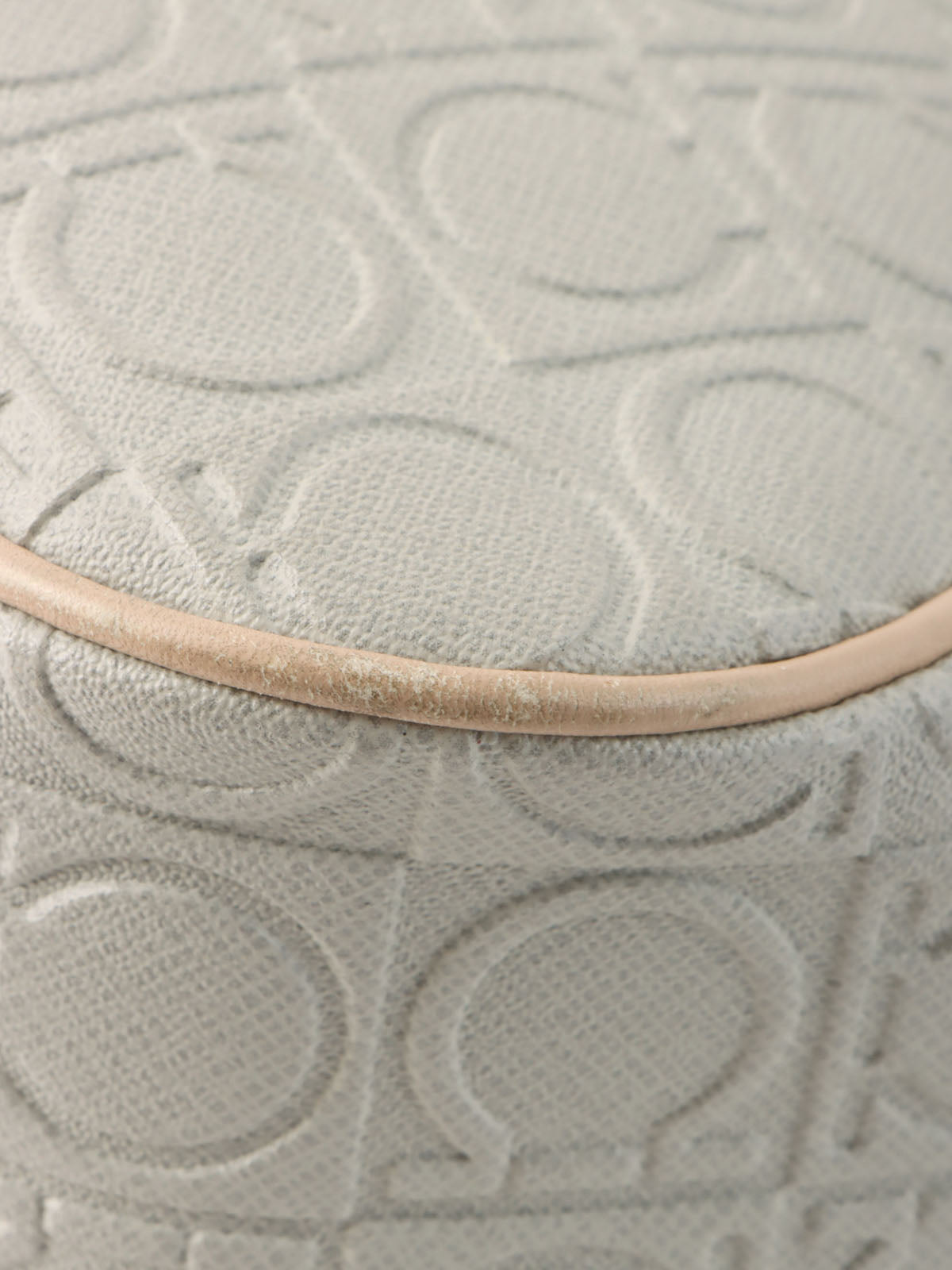 ガンチーニパターンショルダーバッグ グレー/ベージュ