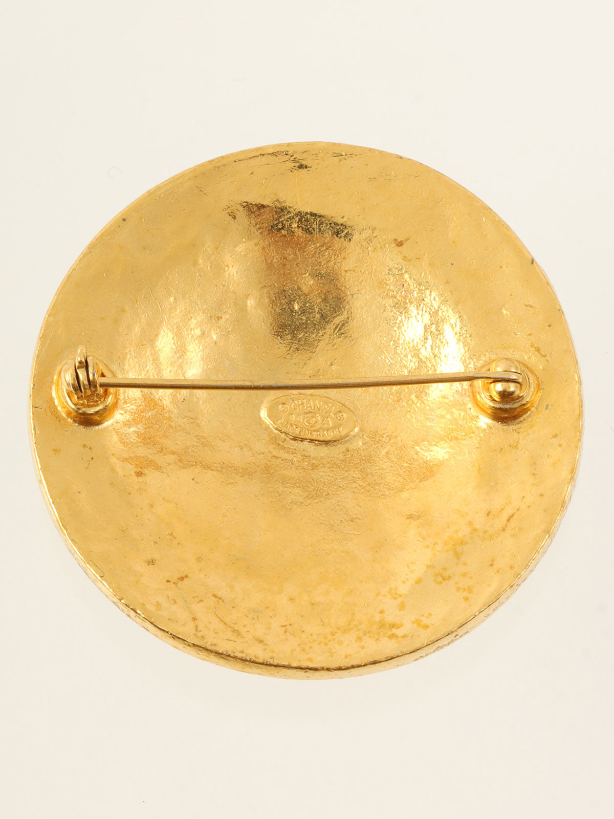 1994年製 ラウンドCCマークブローチ ゴールド