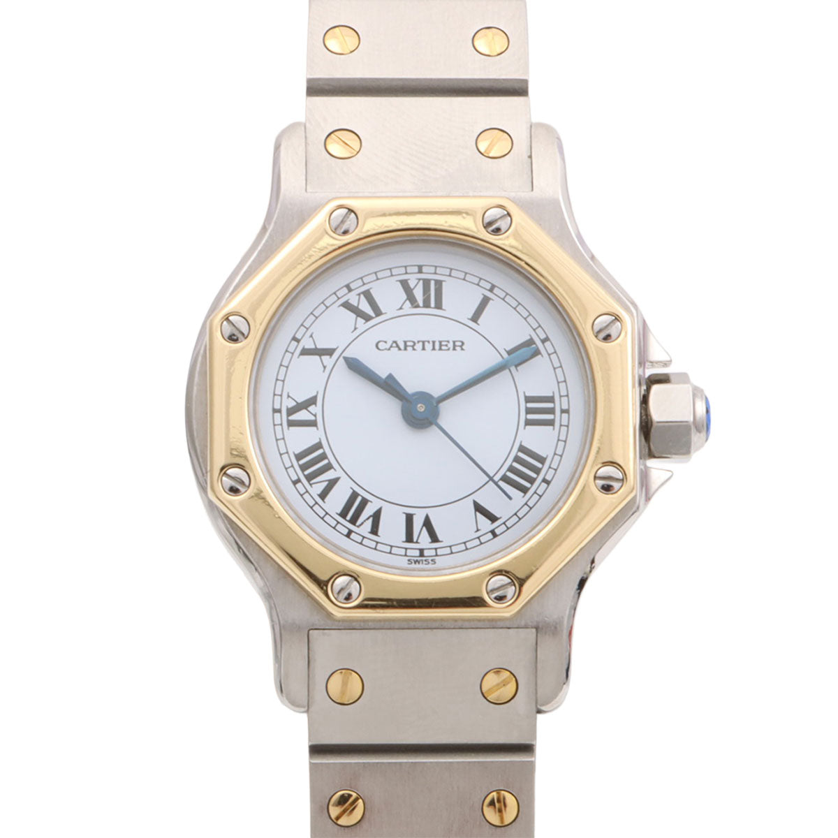 Santos Octagon SM 24mm 82037288 Automatic White/Silver
