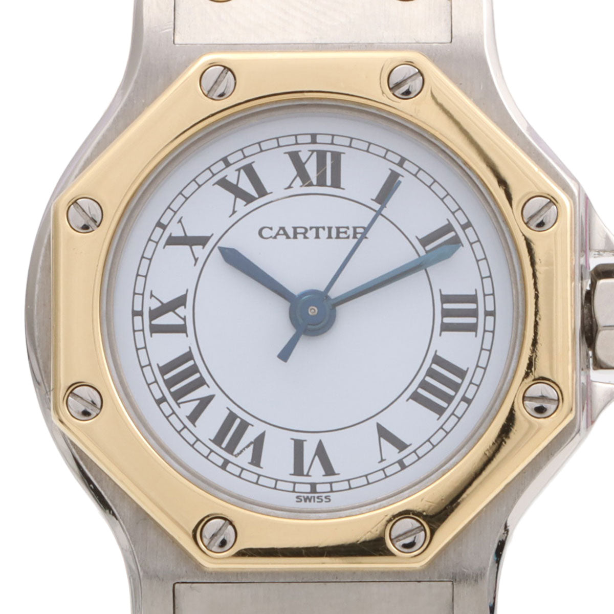 Santos Octagon SM 24mm 82037288 Automatic White/Silver