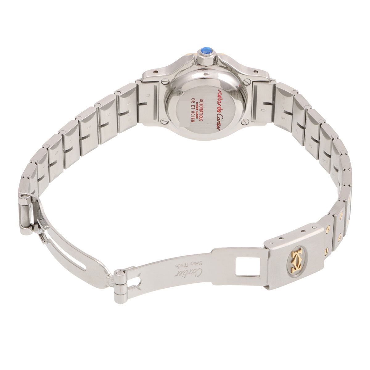 サントスオクタゴン SM 24mm 82037288 自動巻き ホワイト/シルバー