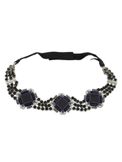 Crystal Design Belt Black/Purple