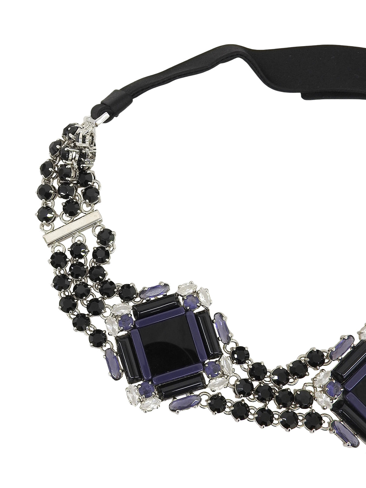 Crystal Design Belt Black/Purple