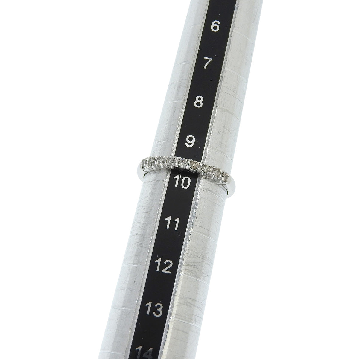 14K Diamond Ring White Gold #50