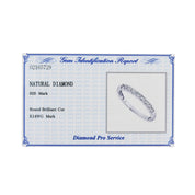14K Diamond Ring White Gold #50