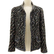 2004 Tweed CC Mark Button Jacket #36 Navy/Multi
