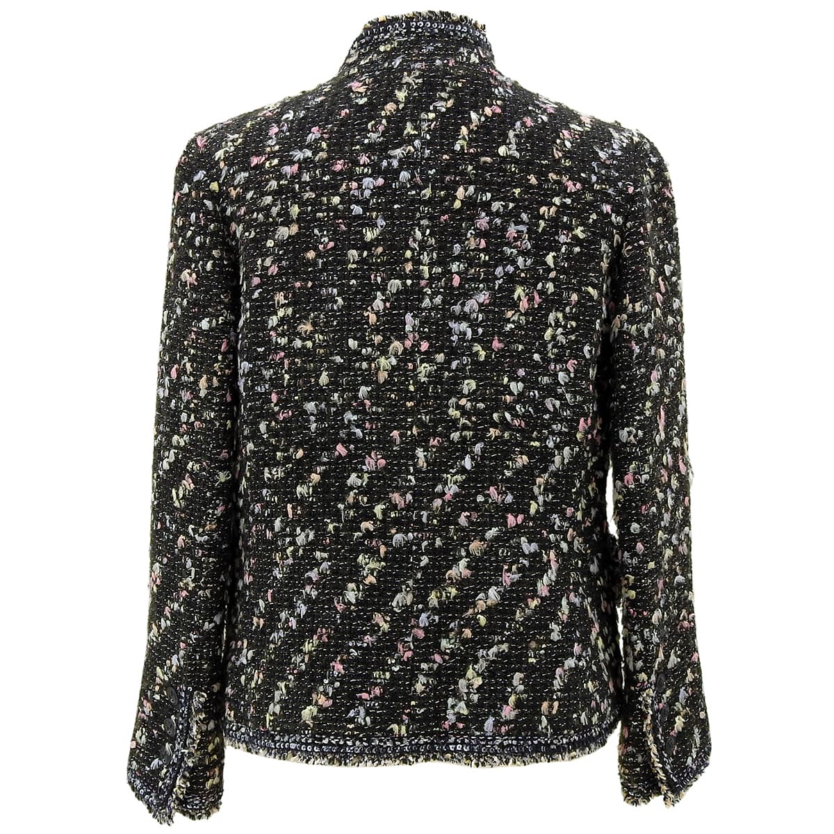 2004 Tweed CC Mark Button Jacket #36 Navy/Multi