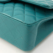 2021 Caviar Skin Classic Flap Chain Bag 25cm Green