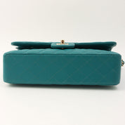 2021 Caviar Skin Classic Flap Chain Bag 25cm Green