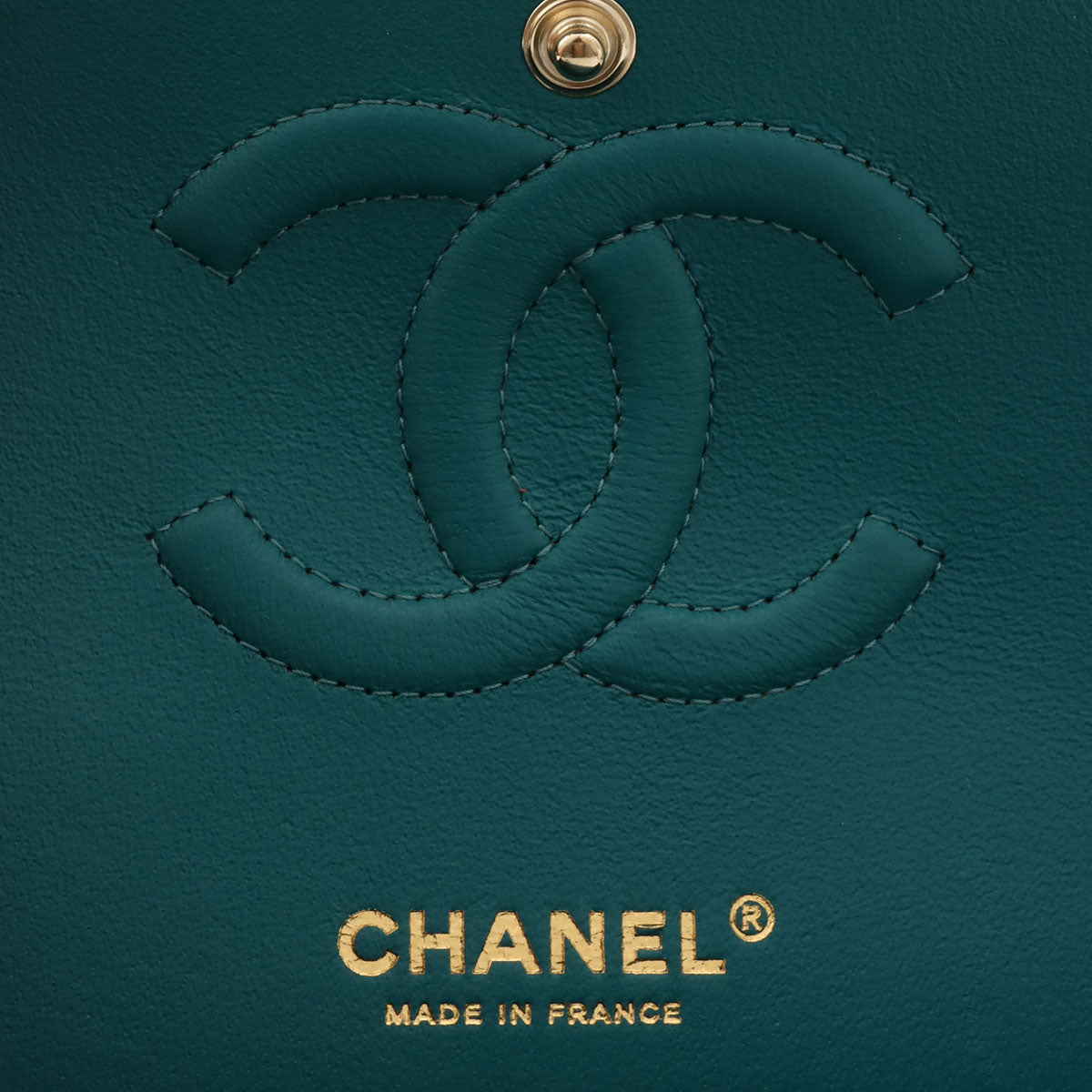 2021 Caviar Skin Classic Flap Chain Bag 25cm Green