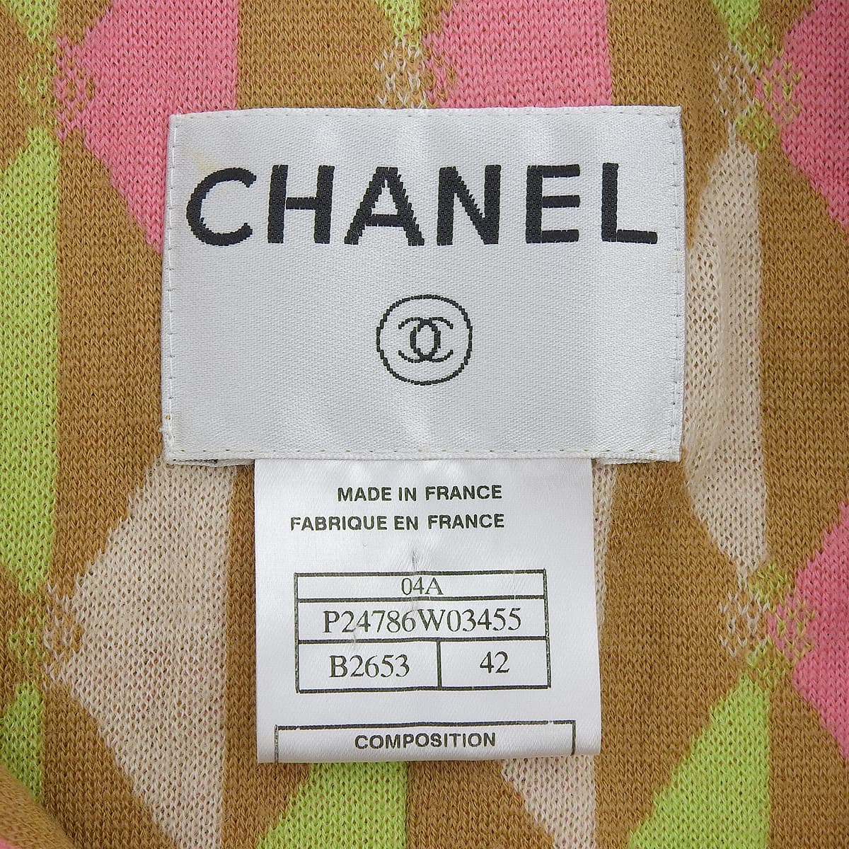 2004 Tweed Logo Button Set Up #42 Beige/Multi
