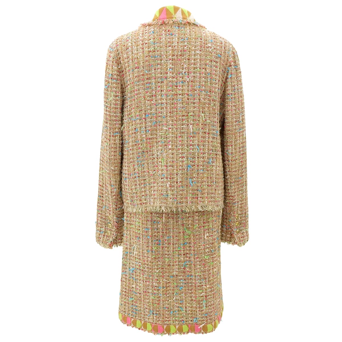 2004 Tweed Logo Button Set Up #42 Beige/Multi
