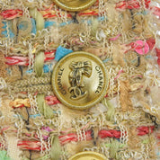 2004 Tweed Logo Button Set Up #42 Beige/Multi
