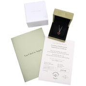 18K Sweet Alhambra Necklace Yellow Gold/Red