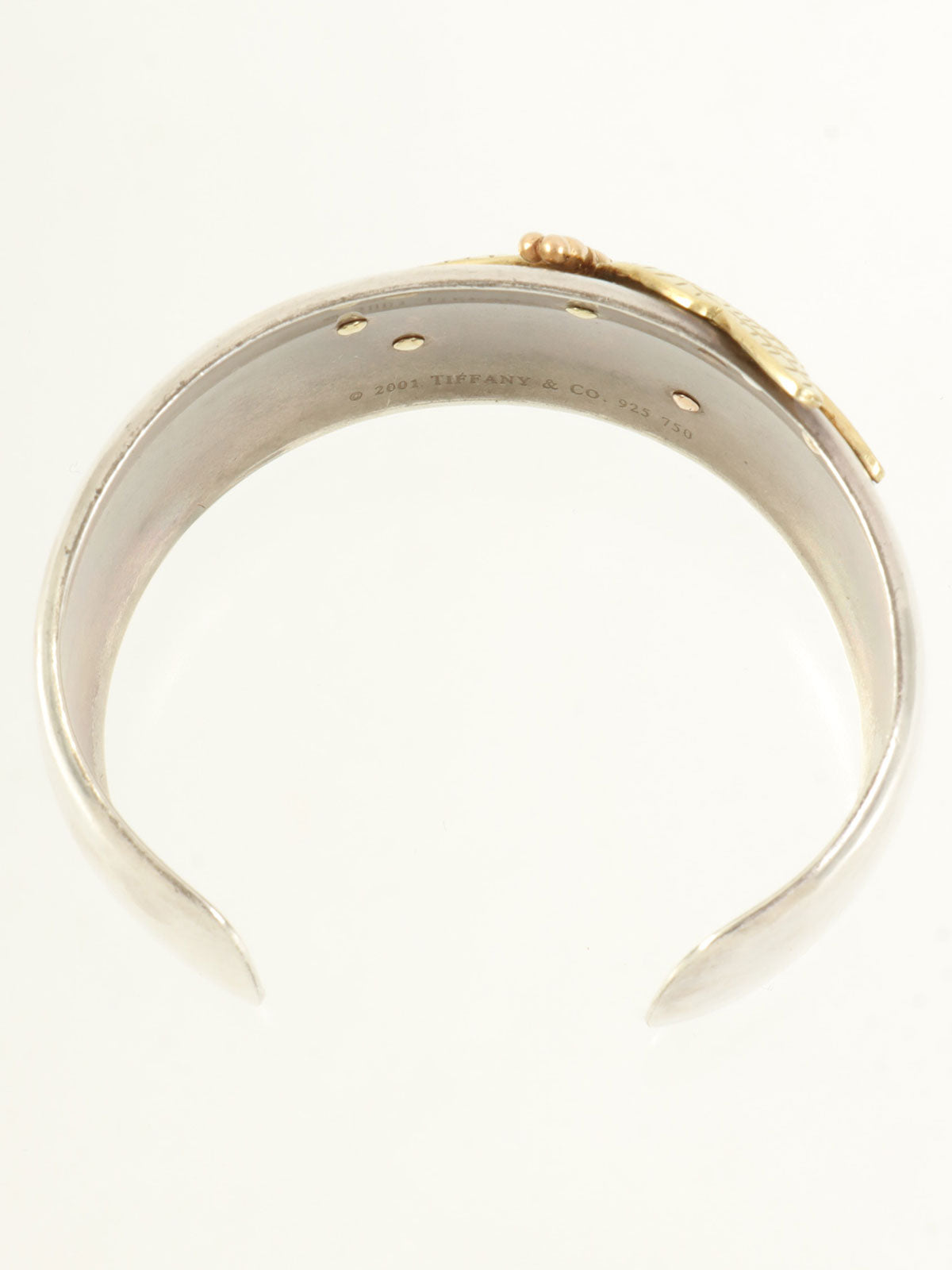 18K925ドラゴンフライモチーフバングル シルバー/ゴールド