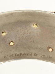 18K925ドラゴンフライモチーフバングル シルバー/ゴールド