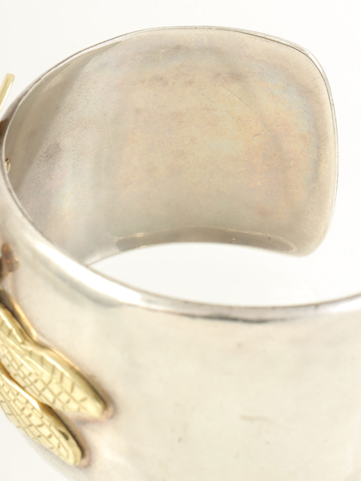 18K925ドラゴンフライモチーフバングル シルバー/ゴールド