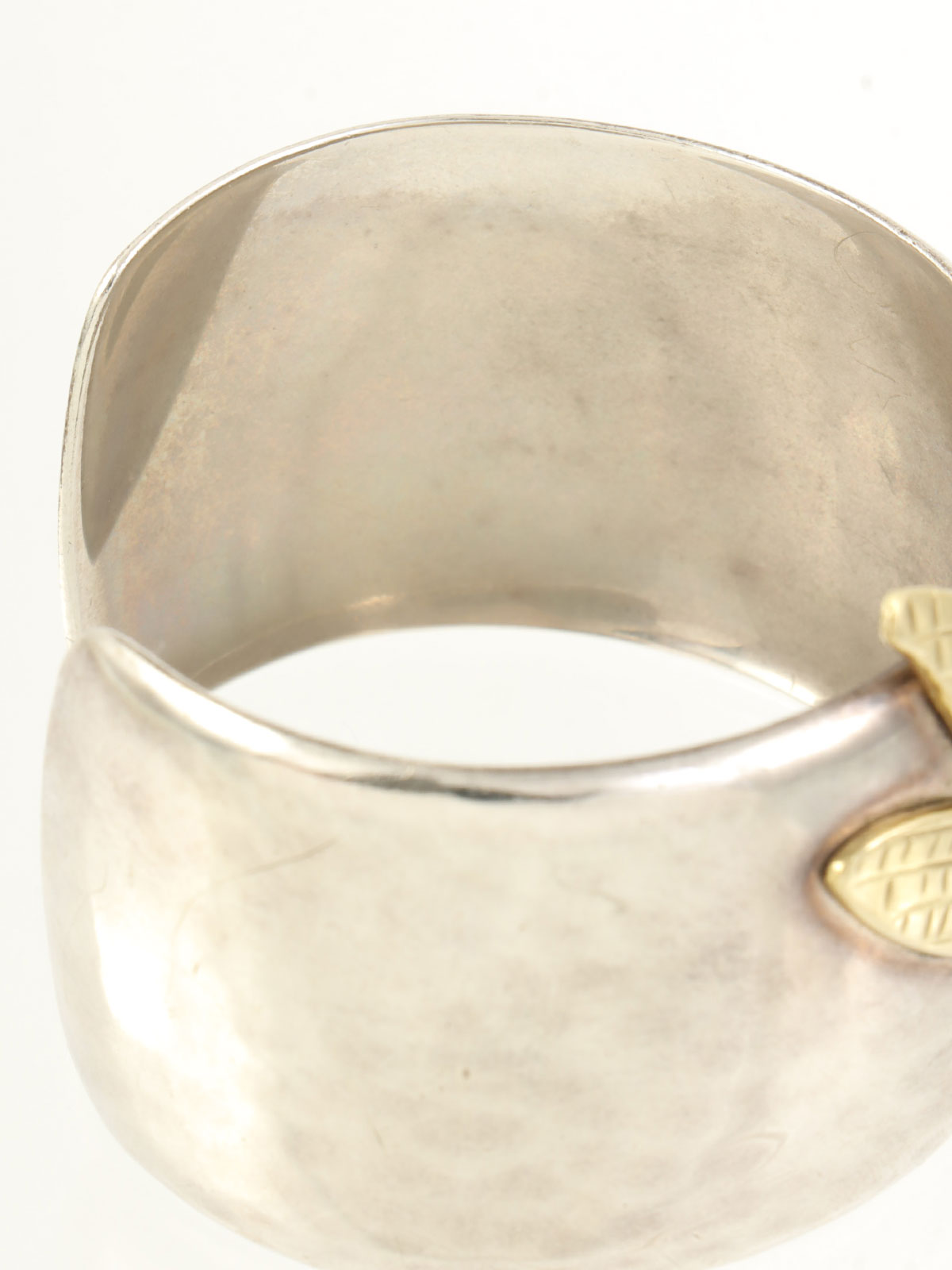 18K925 Dragonfly Motif Bangle Silver/Gold