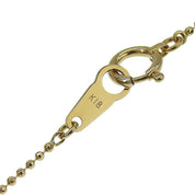 18K Pearl Necklace Gold/White