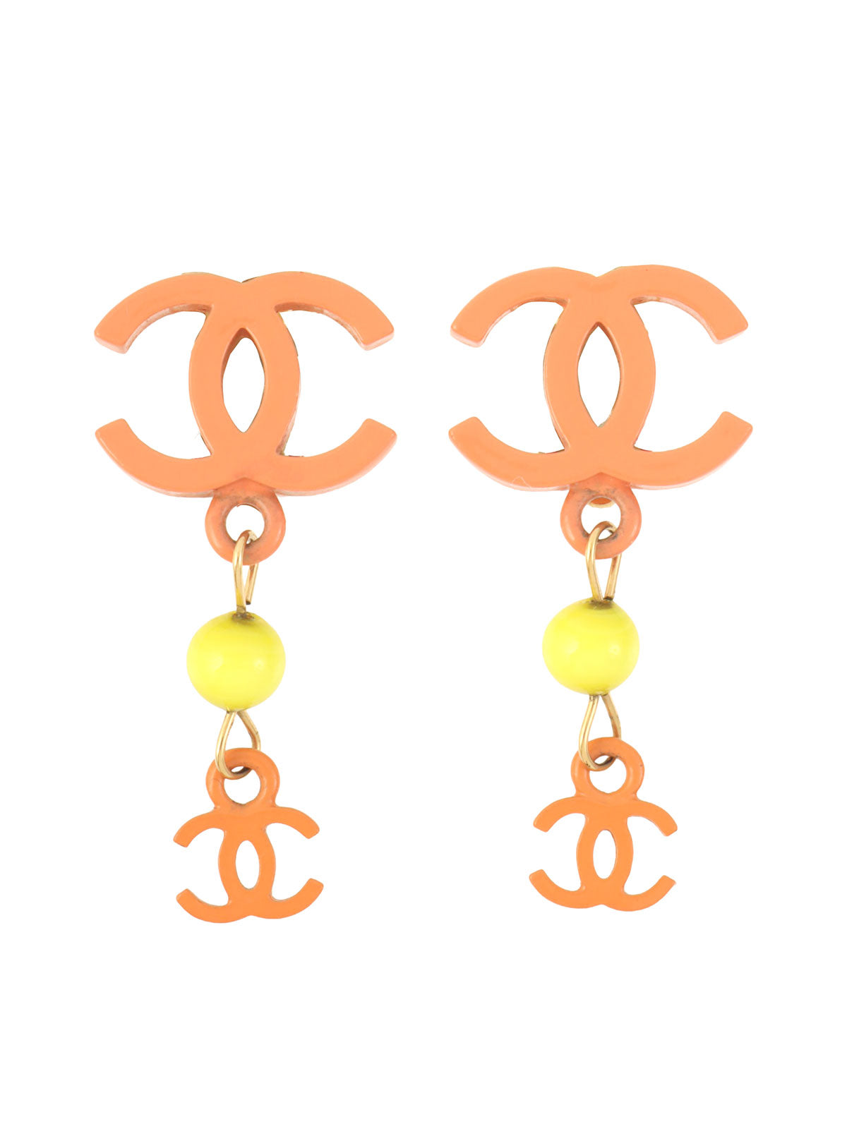 2003年頃製 CCマークスウィングピアス オレンジ/イエロー