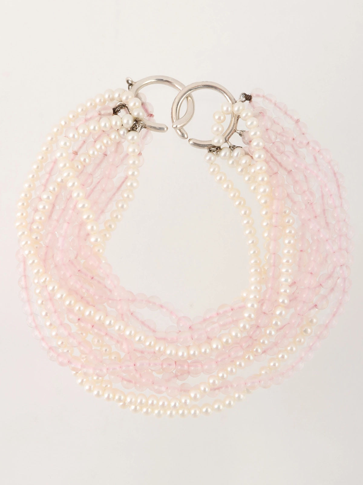 トルセードブレスレット シルバー/ホワイト/ベビーピンク