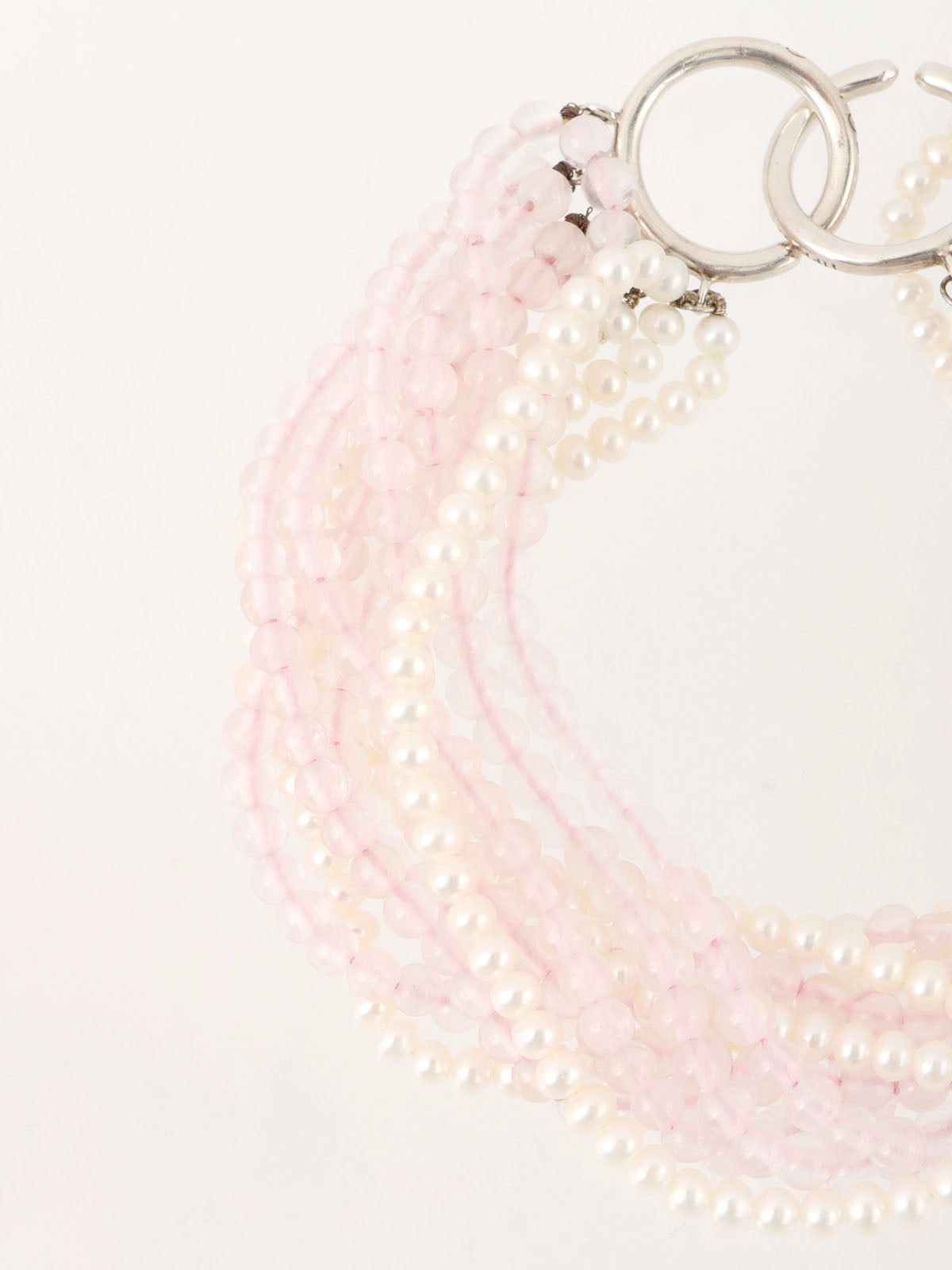 トルセードブレスレット シルバー/ホワイト/ベビーピンク