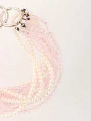 トルセードブレスレット シルバー/ホワイト/ベビーピンク