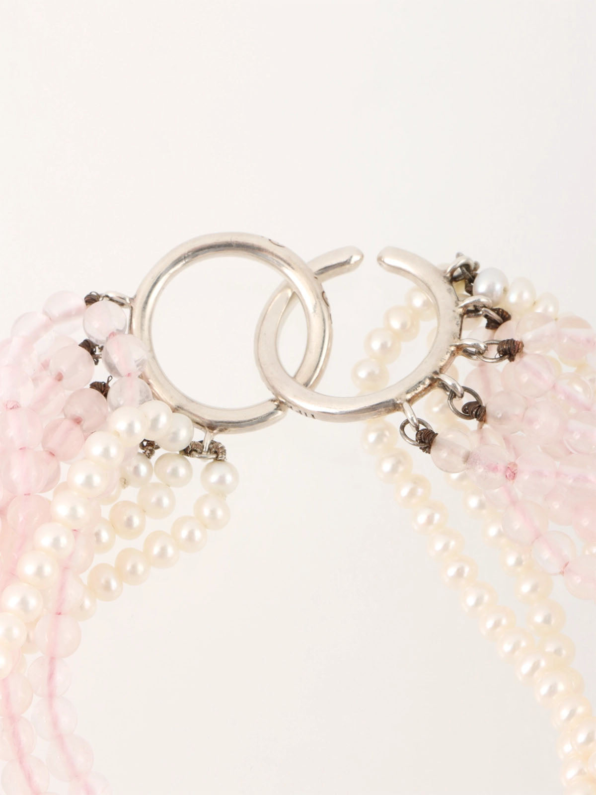 トルセードブレスレット シルバー/ホワイト/ベビーピンク