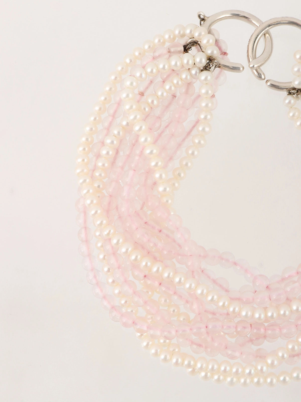 トルセードブレスレット シルバー/ホワイト/ベビーピンク