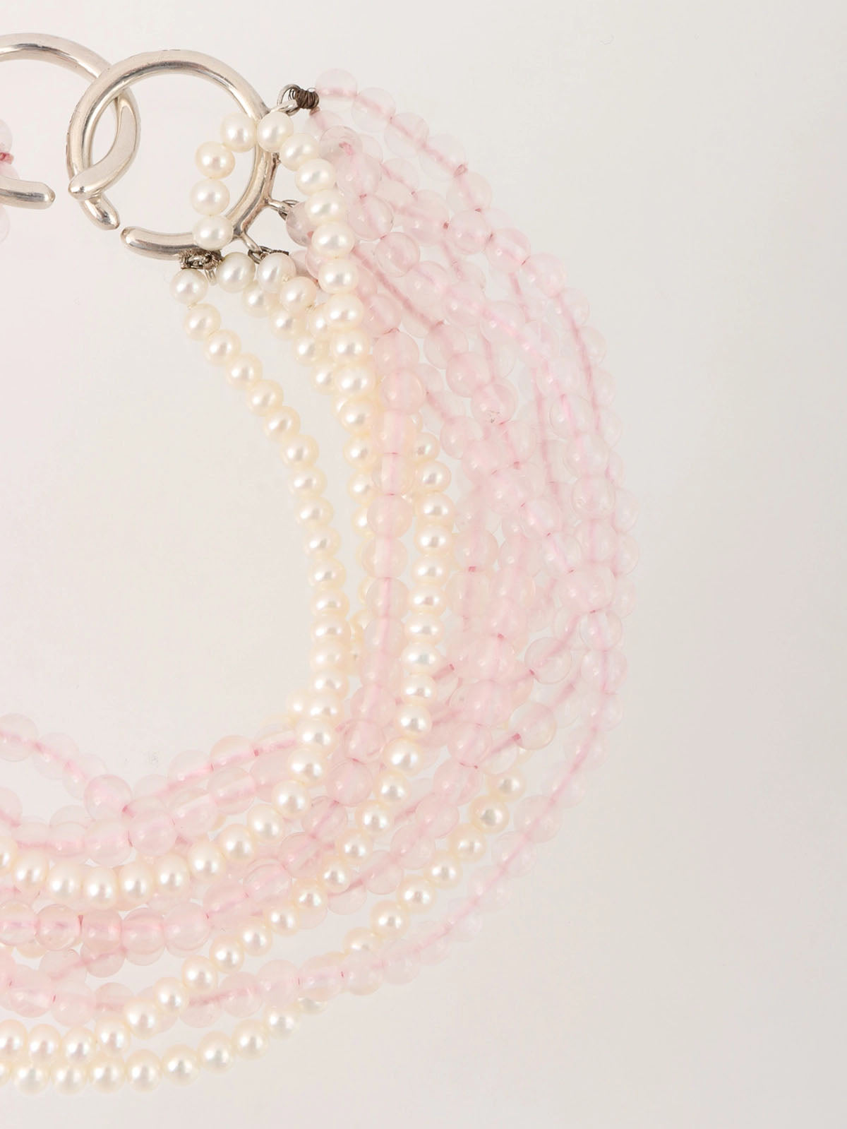 トルセードブレスレット シルバー/ホワイト/ベビーピンク