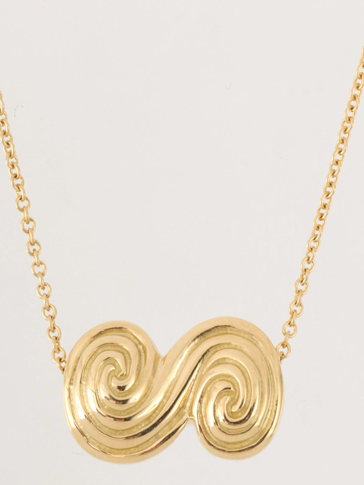 18K Gold Tornado Necklace