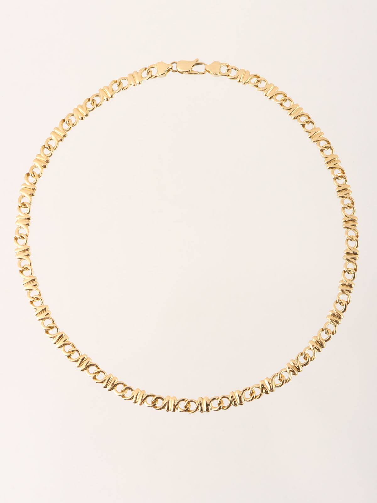 18K Gold Designer Chain Necklace