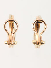18K Trinity earrings in white gold, yellow gold, or pink gold