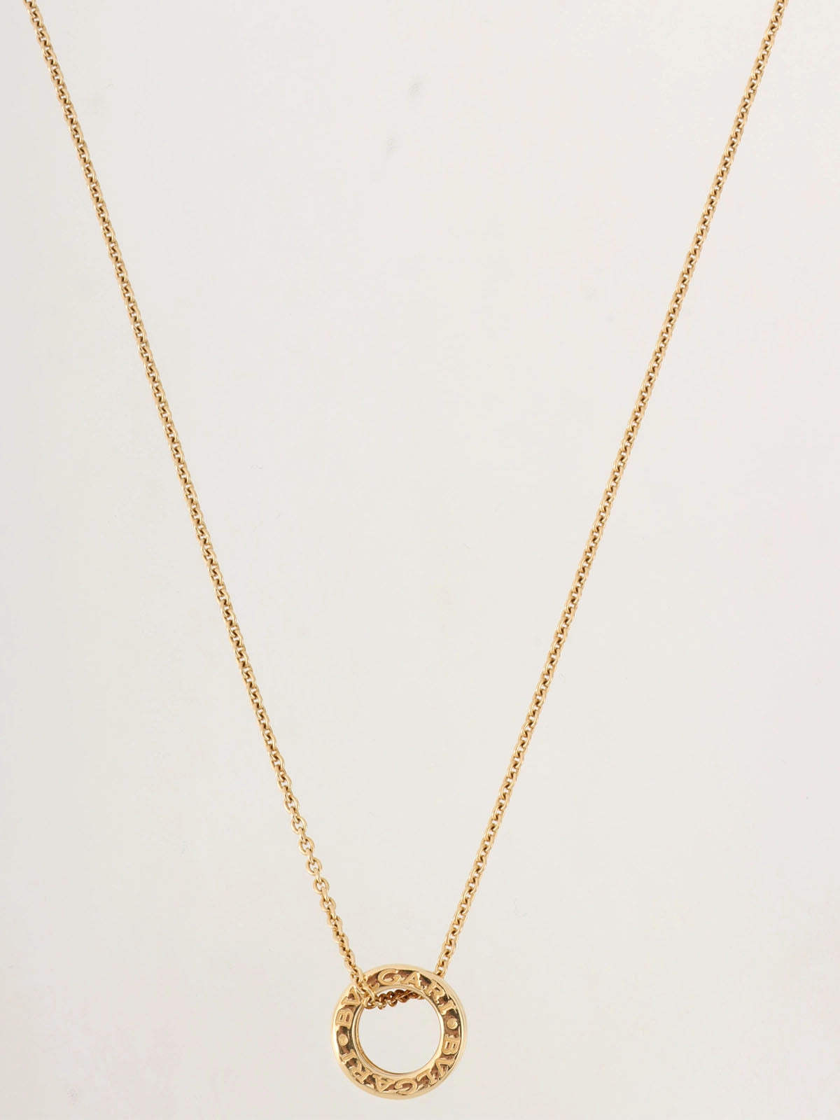 18K ビーゼロワンネックレス　ゴールド