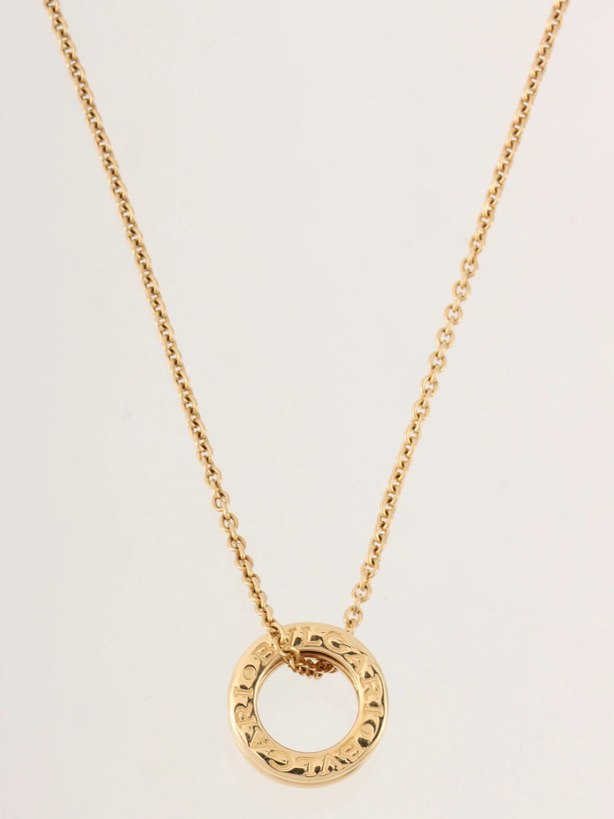 18K ビーゼロワンネックレス　ゴールド