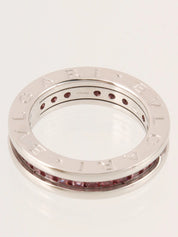 18Kガーネットビーゼロワンリング シルバー/ピンク