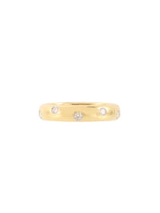 18K Platinum Dots Ring Gold