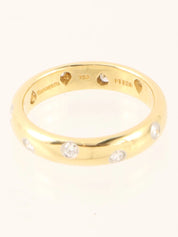 18K Platinum Dots Ring Gold