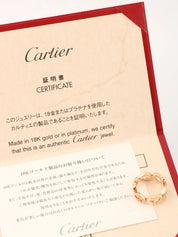 18K ダイアモンドCハートリング　ローズゴールド