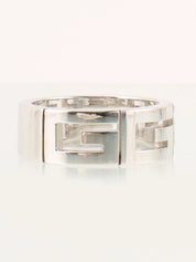 18KダイヤモンドGロゴリング シルバー