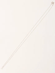 Platinum Diamond Solitaire Necklace in Silver