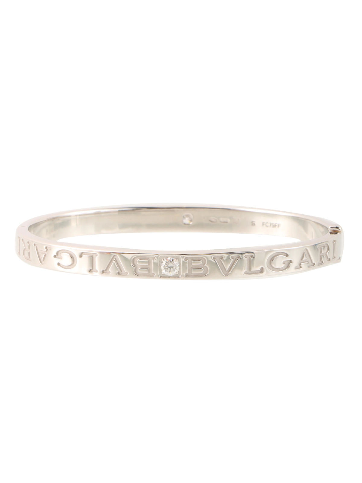 18K Diamond Bvlgari Bvlgari Bangle Silver