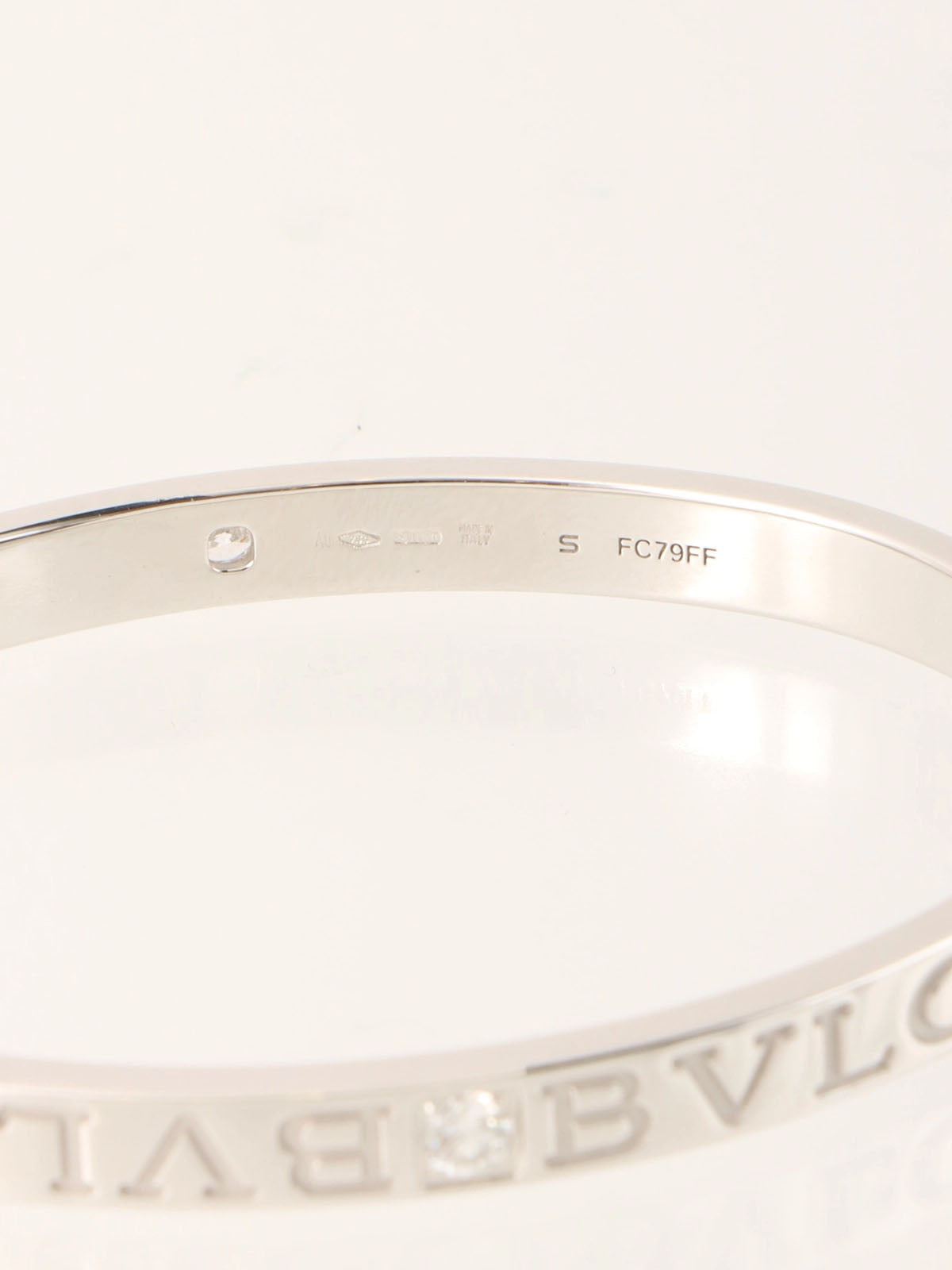 18K Diamond Bvlgari Bvlgari Bangle Silver