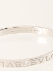 18K Diamond Bvlgari Bvlgari Bangle Silver