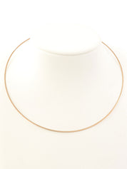 18Kフープネックレス ゴールド