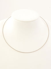 18Kフープネックレス ゴールド