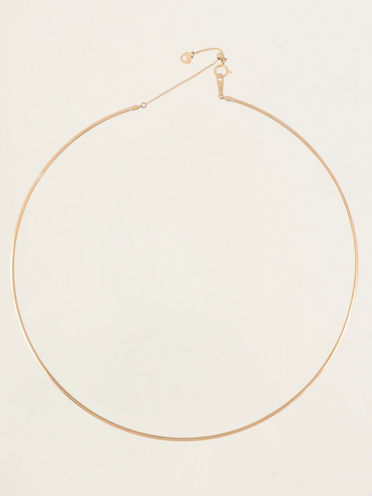 18Kフープネックレス ゴールド
