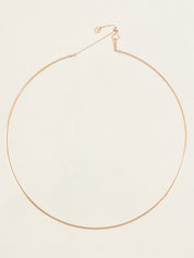 18Kフープネックレス ゴールド