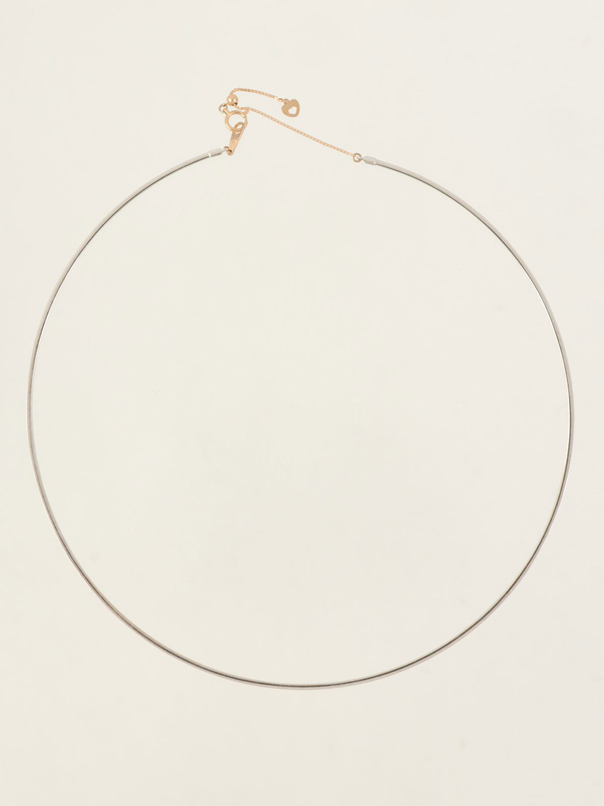18Kフープネックレス ゴールド
