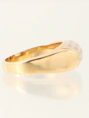 18Kトロンケットリング ゴールド/シルバー